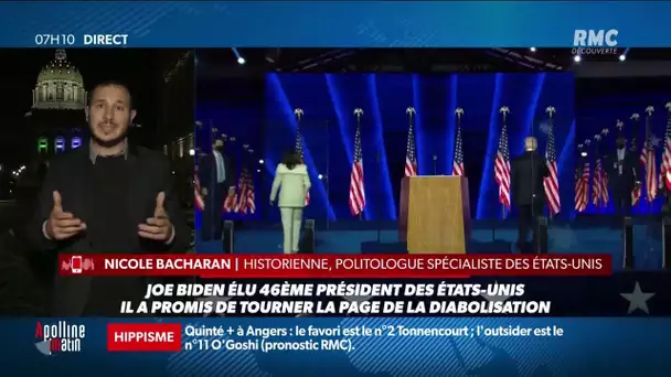 Ce qu'il faut retenir du premier discours de Joe Biden, nouveau président des États-Unis