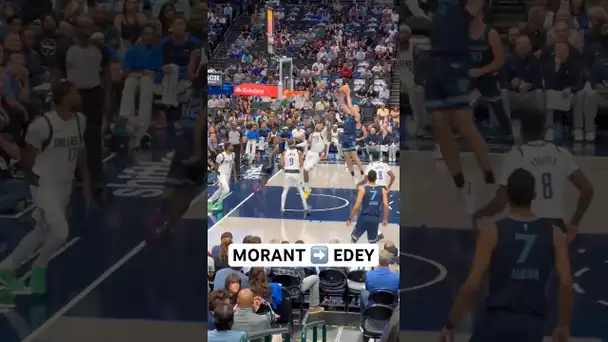 Ja Morant finds Zach Edey for the ALLEY-OOP! 🔥 | #Shorts