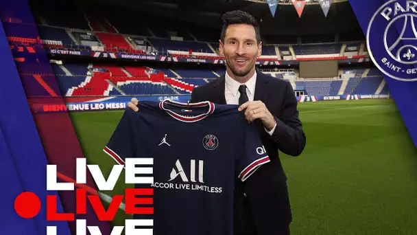 ⚽️ Présentation de Léo Messi en direct du Parc des Princes 🔴🔵