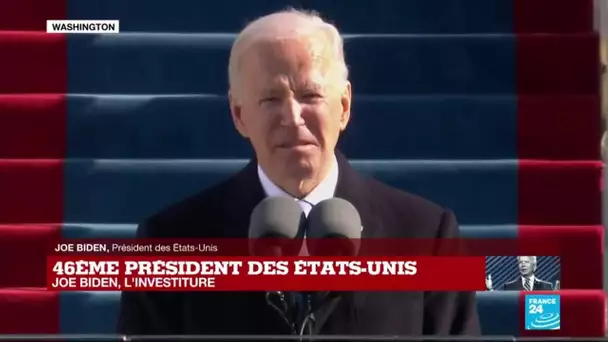 Etats-Unis : une Amérique unie, thème majeur de l'investiture de Joe Biden, nouveau président améric