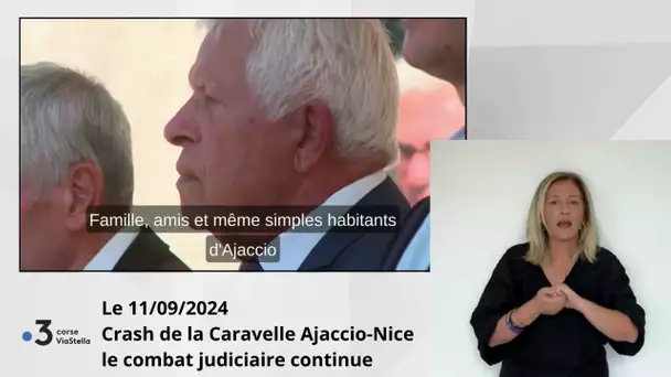 11.09.24 Crash de la Caravelle Ajaccio-Nice, le combat judiciaire continue