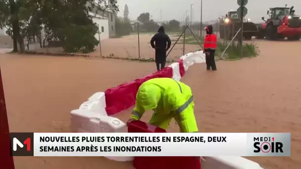 De nouvelles pluies torrentielles frappent l'Espagne