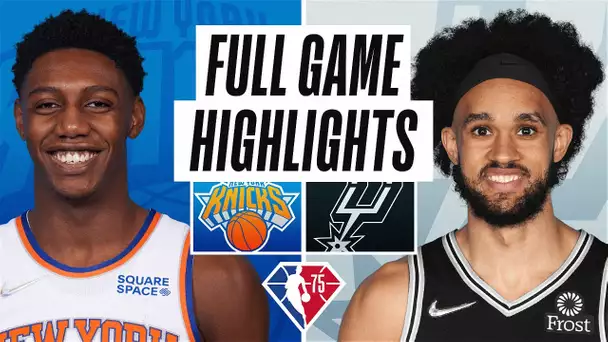 KNICKS at SPURS | FULL GAME HIGHLIGHTS | December 7, 2021