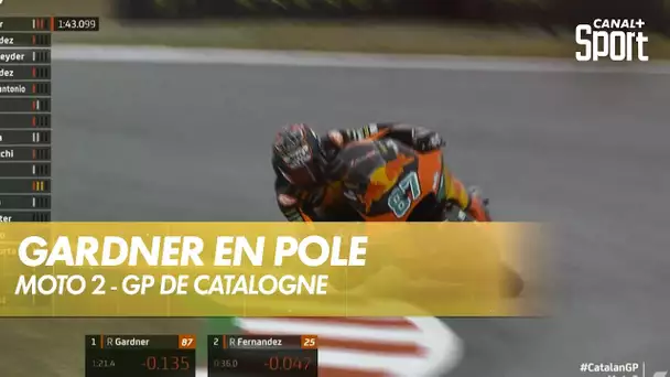 Remy Gardner réalise une nouvelle pole - GP de Catalogne Moto2