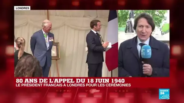 Appel du 18 juin : Macron remet la Légion d'honneur à Londres, "berceau de la France libre"