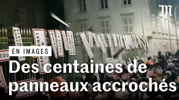 Colère des agriculteurs : des centaines  de panneaux déposés devant des préfectures