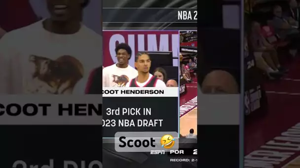 Scoot Henderson Mic’d Up Is Priceless! 🤣| #Shorts