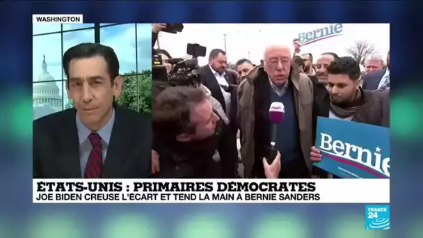 Primaires démocrates : "On s'attend à ce que Bernie Sanders s'incline devant son rival" Joe Biden