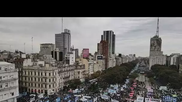 Argentine : des milliers de manifestants dans la rue contre la flambée des prix