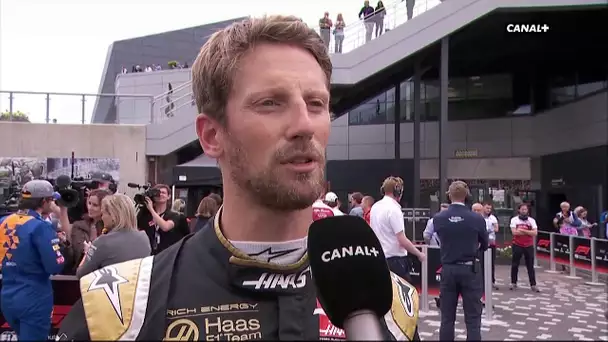 La réaction de Romain Grosjean après les qualifications