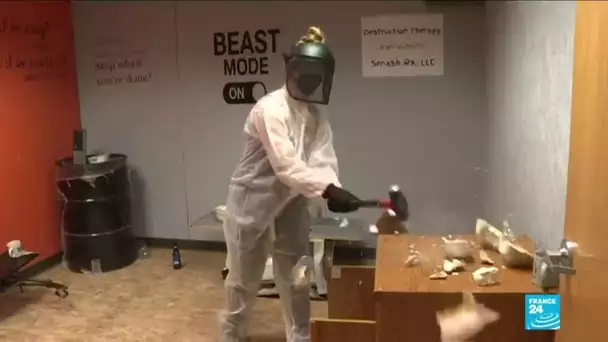 En Californie, les "rage rooms" soulagent le stress de la pandémie