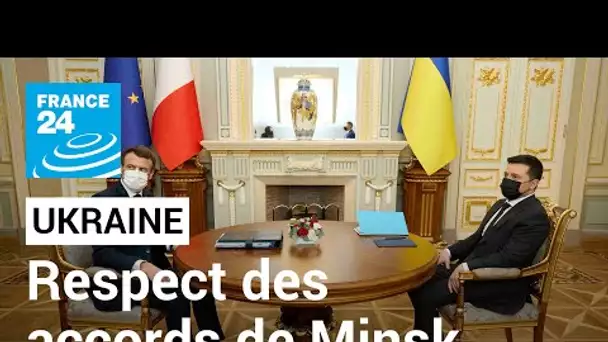 En direct : Moscou s'est "réengagé à respecter les accords de Minsk", dit Emmanuel Macron en Ukraine