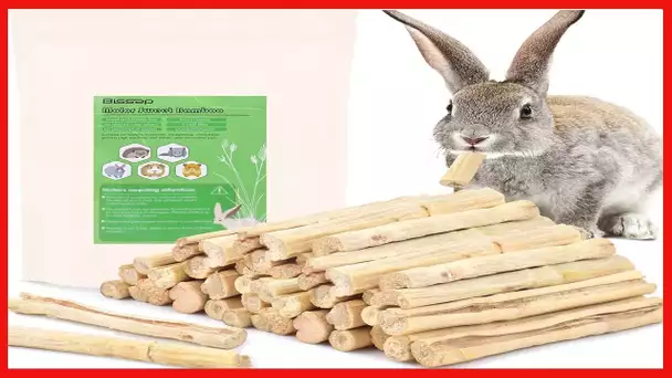 Bissap 700g/1.5Ib Sweet Bamboo Chew Sticks for Rabbits, Bunny Chew Sticks for Rabbits Hamster