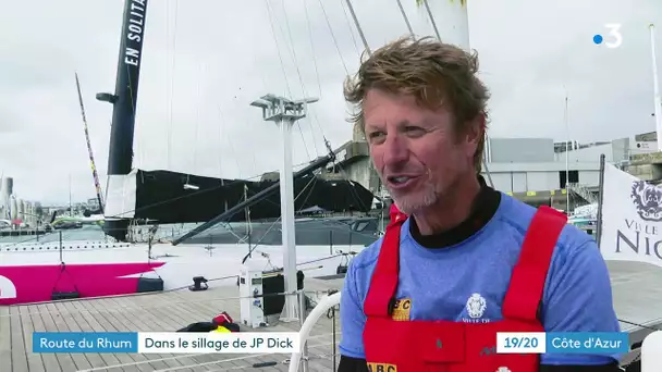 Route du Rhum : le niçois des mers, Jean-Pierre Dick s'entraîne à Lorient