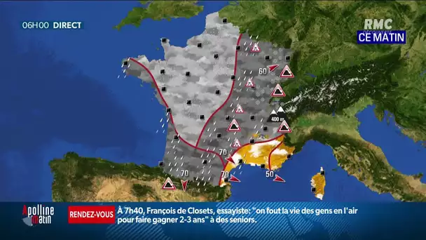 Beaucoup de grisaille, et même de la pluie aujourd'hui: la météo du mercredi 27 janvier