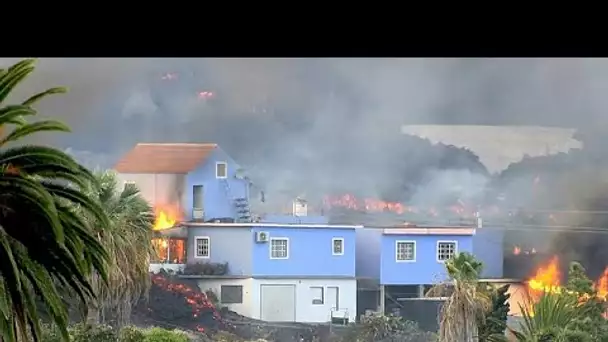 L'éruption du volcan de La Palma toujours aussi forte, un mois après