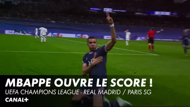 L'ouverture du score signé du supersonique Mbappé - Real Madrid / PSG - UEFA Champions League