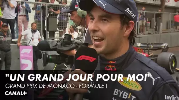 La réaction de Sergio Perez, vainqueur du Grand Prix de Monaco - F1