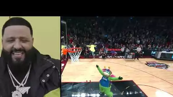 DJ Khaled Reacts to Jump Over the Mascot Dunk 2016 Dunk Contest 😮🔑