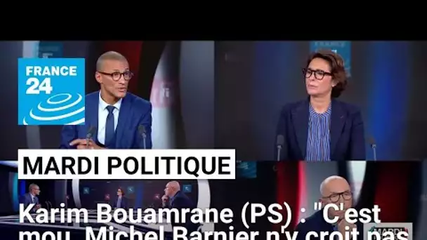 Karime Bouamrane (PS) : "C'est mou, Michel Barnier n'y croit pas lui-même" • FRANCE 24