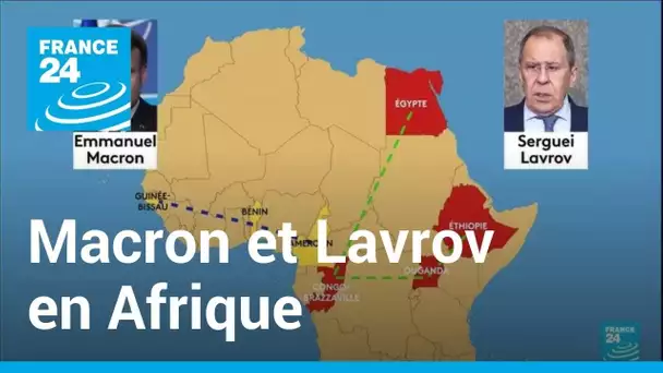 Macron et Lavrov : deux tournées rivales en Afrique • FRANCE 24