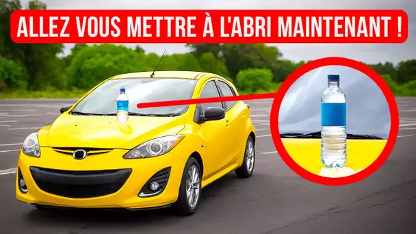 Trouver une bouteille d'eau sur la voiture ? Aller à la police + Conseils de sécurité en 20 min