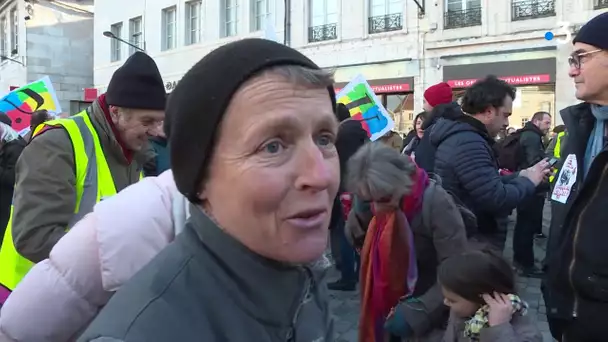 Manifestation contre la réforme des retraites à Besançon