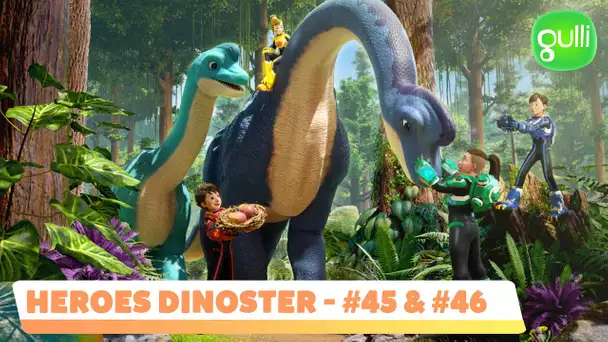 HEROES DINOSTER 🤖 Gare au gorille ! + Une nuit à l'école (Ep 45 et 46) ✨ GULLI M6+