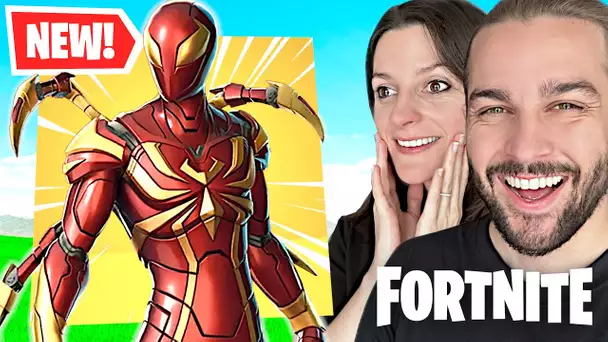 ON A RECU IRON SPIDER SUR FORTNITE SAISON 4 ! Nouveau Skin SPIDERMAN !