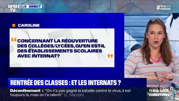 Qu'en est-il de la réouverture des établissements scolaires avec internat? BFMTV répond