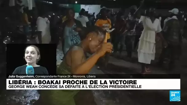 Scènes de joie au Liberia pour célébrer la victoire de Joseph Boakai • FRANCE 24