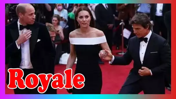 Tom Cruise a enfreint l'étiquette royale en renc0ntrant William et Kate à la première de Top Gun