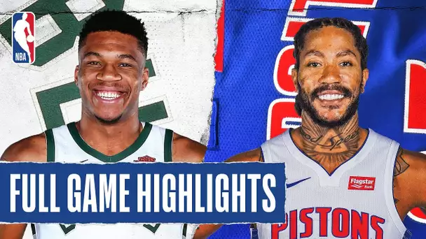 BUCKS at PISTONS | FULL GAME HIGHLIGHTS | February 20, 2020