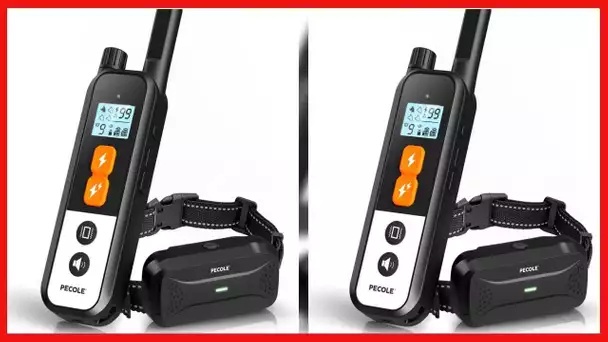 Dog Training Collar with Remote, Shock Collar for Dogs with Vibration and Beep Modes, Rechargeable