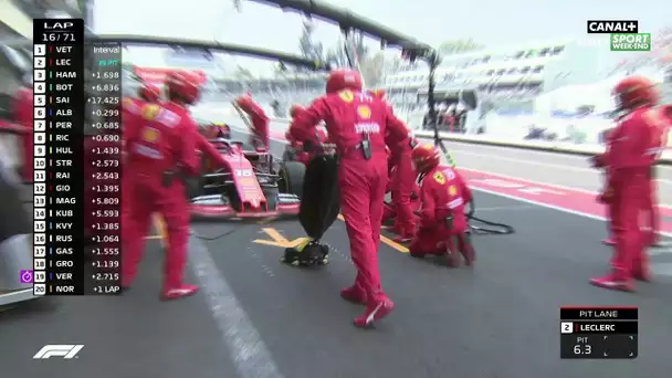 L'arrêt au stand de Leclerc