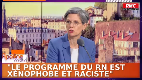 Sandrine Rousseau s'attaque au programme du Rassemblement national qui est "xénophobe" et "raciste"
