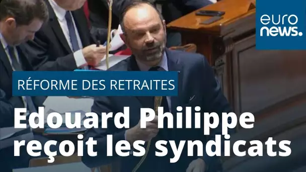 Retraites : Emmanuel Macron disposé à des "améliorations", Edouard Philippe reçoit les syndicats