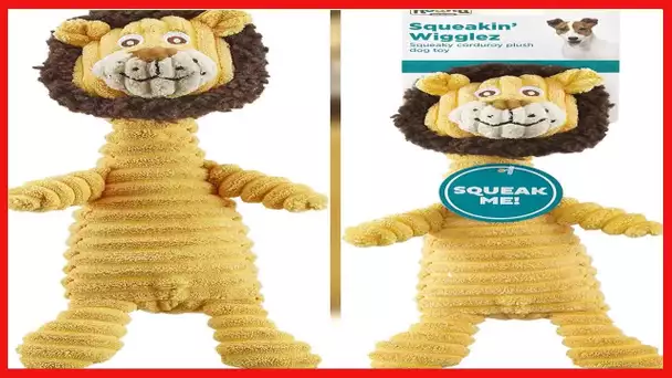 Charming Pet Squeakin' Squiggles Lion Plush Dog Toy