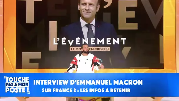 Interview d'Emmanuel Macron sur France 2 : les infos à retenir