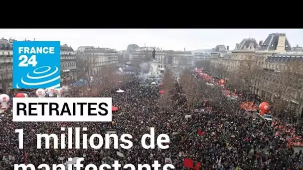 Plus d'un million de personnes manifestent en France contre la réforme des retraites • FRANCE 24