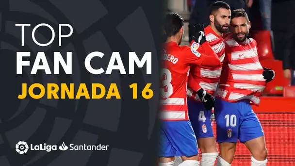 LaLiga Fan Cam Jornada 16: Tete Morente, Maxi Gómez & Antonio Puertas.