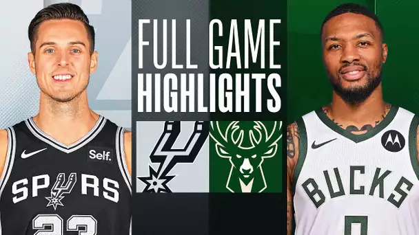 SPURS at BUCKS | FULL GAME HIGHLIGHTS | December 19, 2023