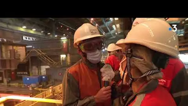 Décarbonation ArcelorMittal : Visite ministérielle d'Agnès Pannier-Runacher à Grande-Synthe.