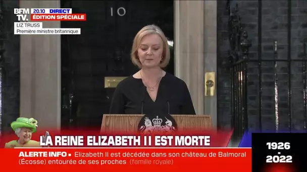 Liz Truss: "La couronne a été transférée à notre nouveau monarque, Sa Majesté le roi Charles III"