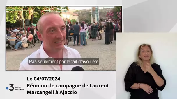 05.07.2024 Réunion de campagne de Laurent Marcangeli à Ajaccio
