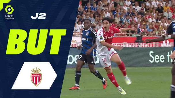 But Takumi MINAMINO (20' - ASM) AS MONACO - RC STRASBOURG ALSACE (3-0) 23/24