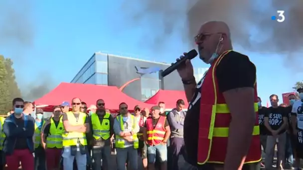 Bouguenais : manif des salariés Hop Air France