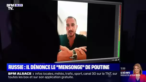 "J'ai dénoncé le mensonge": un soldat russe qui a quitté l'Ukraine témoigne de la guerre sur BFMTV