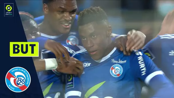 But Jean-Ricner BELLEGARDE (90' +7 - RCSA) RC STRASBOURG ALSACE - STADE DE REIMS (1-1) 21/22