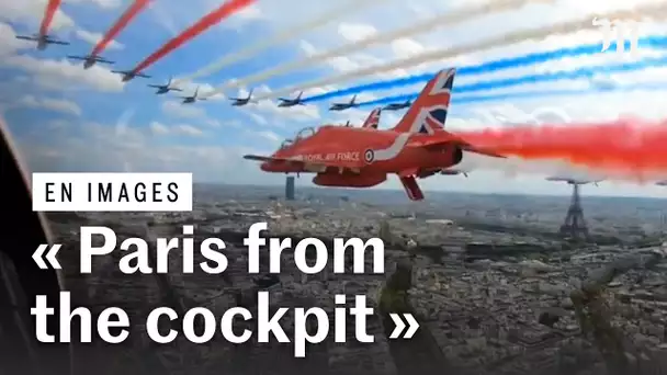 Visite de Charles III : un avion de la Royal Air Force filme son survol de Paris